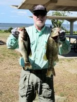 Mike Calloway day one at ABA/AFT Div. 20 at Harris Chain of Lakes with 11 lbs  15 ozs.  